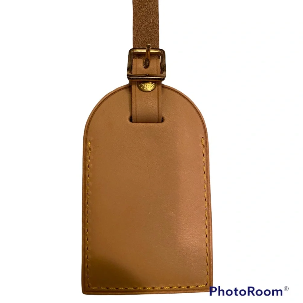 LOUIS VUITTON VTG Replacement VACHETTA ID Bag Luggage Tag Authentic Unisex LV